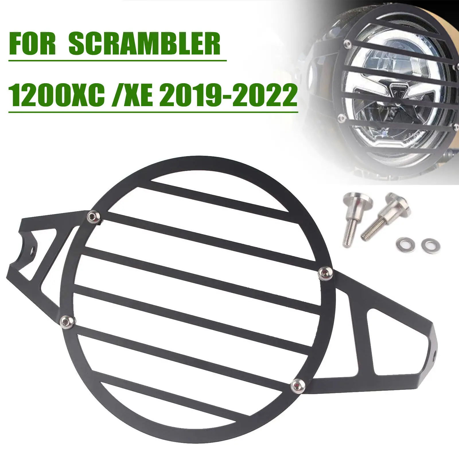 Motorcycle Black Headlamp Protector Guard For Scrambler 1200XC /XE 2019-2022
Motorcycle Black Headlamp Protector Guard For Scrambler 1200XC /XE 2019-2022