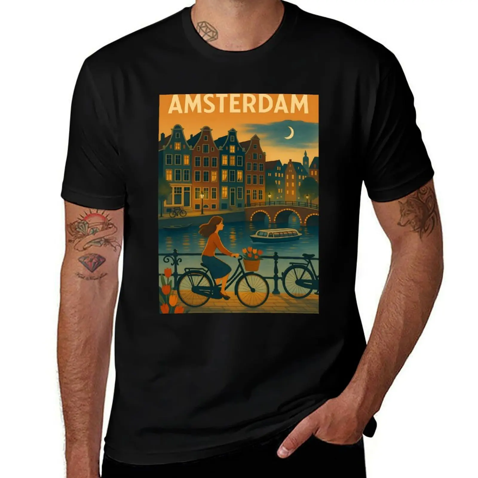 Amsterdam – Cozy Canal Night Wall Art T-Shirt korean fashion sublime cute tops luxury t-shirt shirts graphic tee men
Amsterdam – Cozy Canal Night Wall Art T-Shirt korean fashion sublime cute tops luxury t-shirt shirts graphic tee men