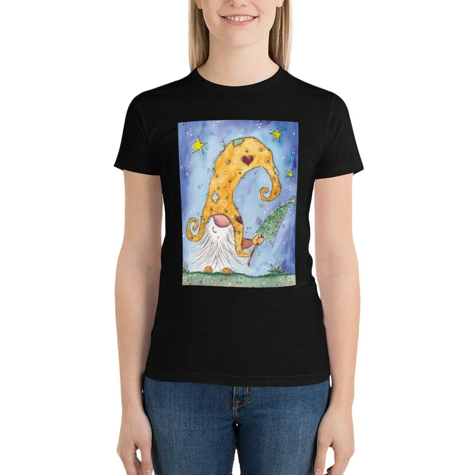 Gnome with fir tree T-Shirt Female clothing cute clothes aesthetic clothes t shirt for Women
Gnome with fir tree T-Shirt Female clothing cute clothes aesthetic clothes t shirt for Women
