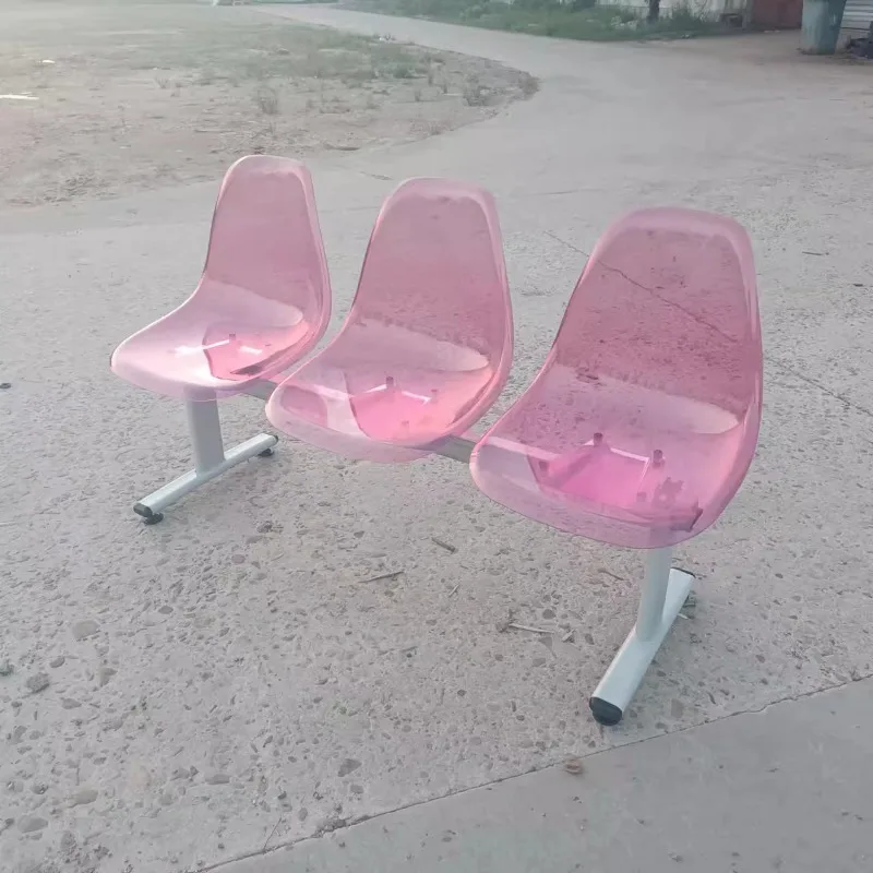 Three-person transparent plastic row chair Square waiting Hospital bench Station row Stainless steel outdoor
Three-person transparent plastic row chair Square waiting Hospital bench Station row Stainless steel outdoor