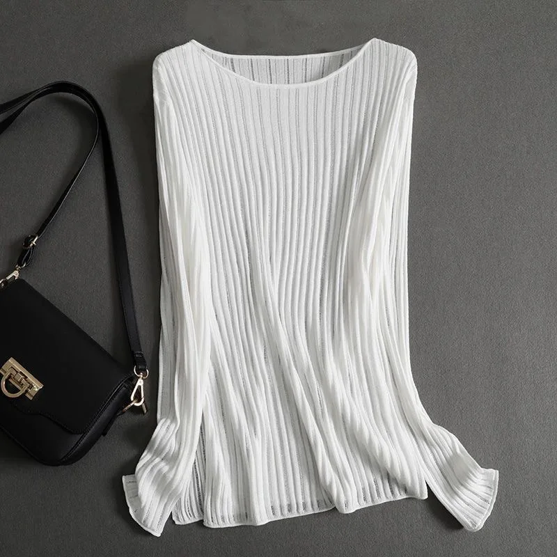 Текстурированная шелковая футболка с длинным рукавом и круглым вырезом, пуловер, базовый слой премиум-класса, модная.
Текстурированная шелковая футболка с длинным рукавом и круглым вырезом, пуловер, базовый слой премиум-класса, модная.