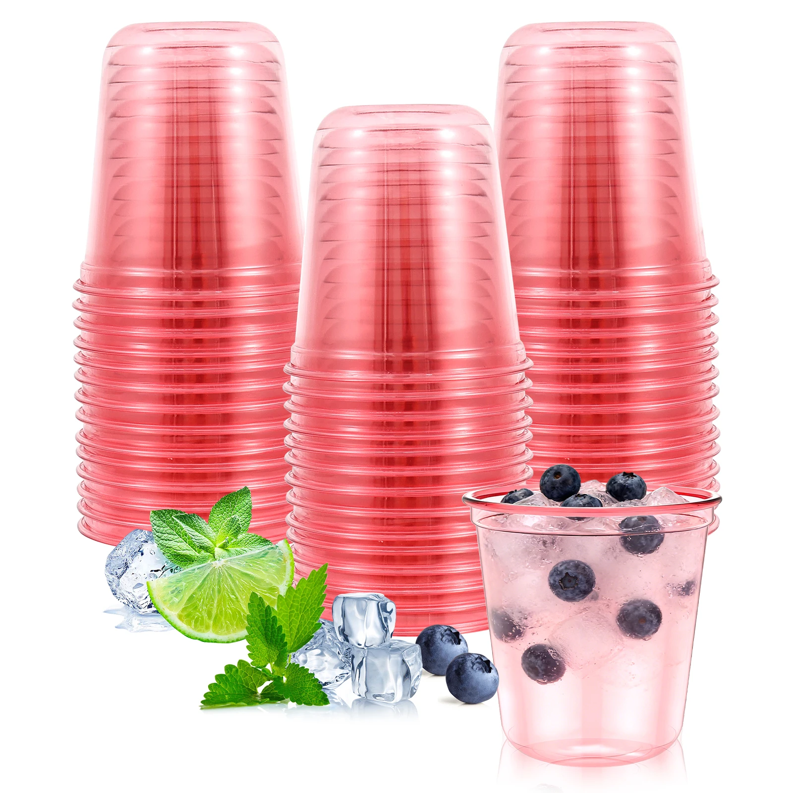50/100Pcs Pink Plastic Cups Wine Glasses Crystal Cocktail Cups Dessert Unbreakable For Wedding Party Bowl Wine Ice Cream
50/100Pcs Pink Plastic Cups Wine Glasses Crystal Cocktail Cups Dessert Unbreakable For Wedding Party Bowl Wine Ice Cream
