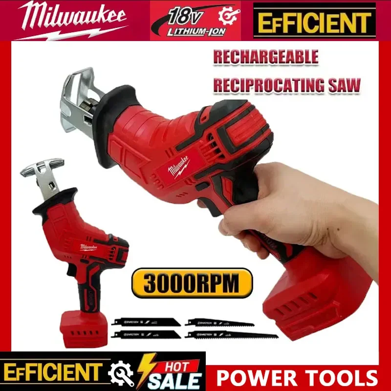 Milwaukee Cordless Electric Reciprocating Saw Wood Metal Pipe Cutting Saw Electric Cutting Saw Tool For Milwaukee 18V Battery
Milwaukee Cordless Electric Reciprocating Saw Wood Metal Pipe Cutting Saw Electric Cutting Saw Tool For Milwaukee 18V Battery