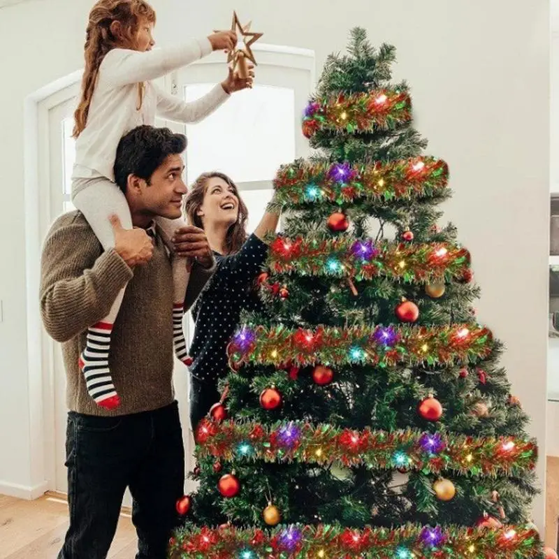 Christmas Tree Garland Led Light Tinsel Garland With Led Lights 16.4Ft Streamers Ornaments Shiny Twist Christmas Decor Battery
Christmas Tree Garland Led Light Tinsel Garland With Led Lights 16.4Ft Streamers Ornaments Shiny Twist Christmas Decor Battery