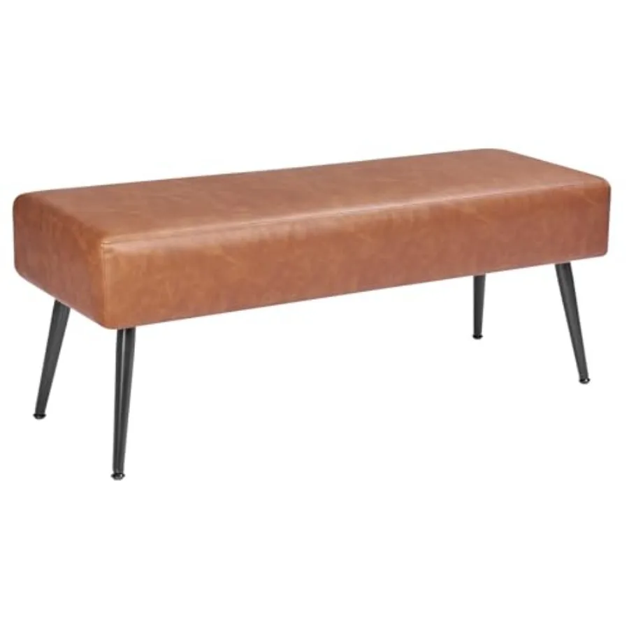 Leather Bedroom Bench PU Leather Bench with Metal Legs and with Stitching for Entryway Upholstered Shoe Bench Seat Modern End o
Leather Bedroom Bench PU Leather Bench with Metal Legs and with Stitching for Entryway Upholstered Shoe Bench Seat Modern End o