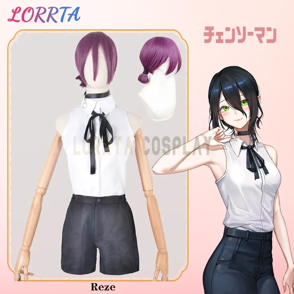 Anime Chainsaw Man Reze Cosplay Costume Kostum Cosplay Uniform Wig Necklace Shirt Tie Women Halloween Outfits Carnival Party
Anime Chainsaw Man Reze Cosplay Costume Kostum Cosplay Uniform Wig Necklace Shirt Tie Women Halloween Outfits Carnival Party