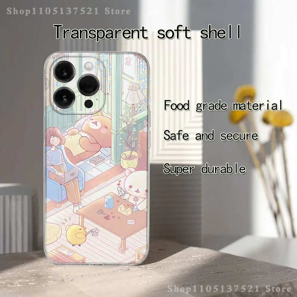 Cartoon Cute Rilakkuma Phone Case For iPhone 17,16,15,14,13,12,11 Pro,Max,Plus,X,XS,XR,SE4,E Mini Transparent Soft Cover
Cartoon Cute Rilakkuma Phone Case For iPhone 17,16,15,14,13,12,11 Pro,Max,Plus,X,XS,XR,SE4,E Mini Transparent Soft Cover