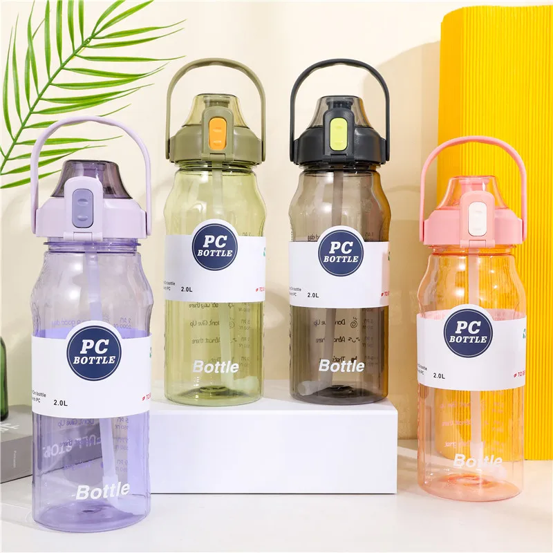2.0L Large Capacity PC Sports Water Bottle with Motivational Scale Outdoor Hiking Camping BPA-Free Leak-Proof Jug
2.0L Large Capacity PC Sports Water Bottle with Motivational Scale Outdoor Hiking Camping BPA-Free Leak-Proof Jug