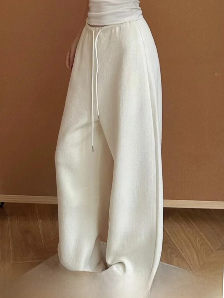 High Waist Fce Lined Sports Pants Women's Casual Banana Pants Commute Sle Pure Color Straight Leg Pants
High Waist Fce Lined Sports Pants Women's Casual Banana Pants Commute Sle Pure Color Straight Leg Pants