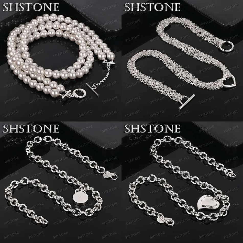 18 Inches 925 Sterling Silver Heart Round Pendant Bead Chain Necklace For Women Nice Jewelry Accessories Birthday Gift Party
18 Inches 925 Sterling Silver Heart Round Pendant Bead Chain Necklace For Women Nice Jewelry Accessories Birthday Gift Party