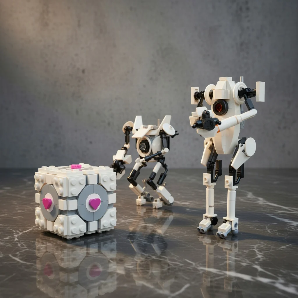 MOC Sci-Fi Laboratory Robot Building Blocks Bionic Mecha Figures Heart Cube DIY Model Bricks Set Desktop Decor Gift
MOC Sci-Fi Laboratory Robot Building Blocks Bionic Mecha Figures Heart Cube DIY Model Bricks Set Desktop Decor Gift
