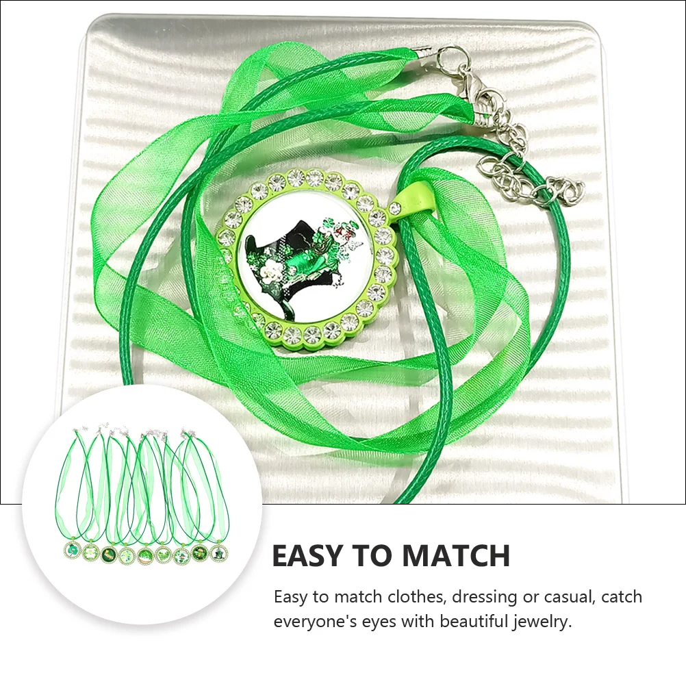 9pcs St. Patrick'S Day Necklace For Green Chokers Party Festival Accessories Neck Pendants Ornaments Gift
9pcs St. Patrick'S Day Necklace For Green Chokers Party Festival Accessories Neck Pendants Ornaments Gift