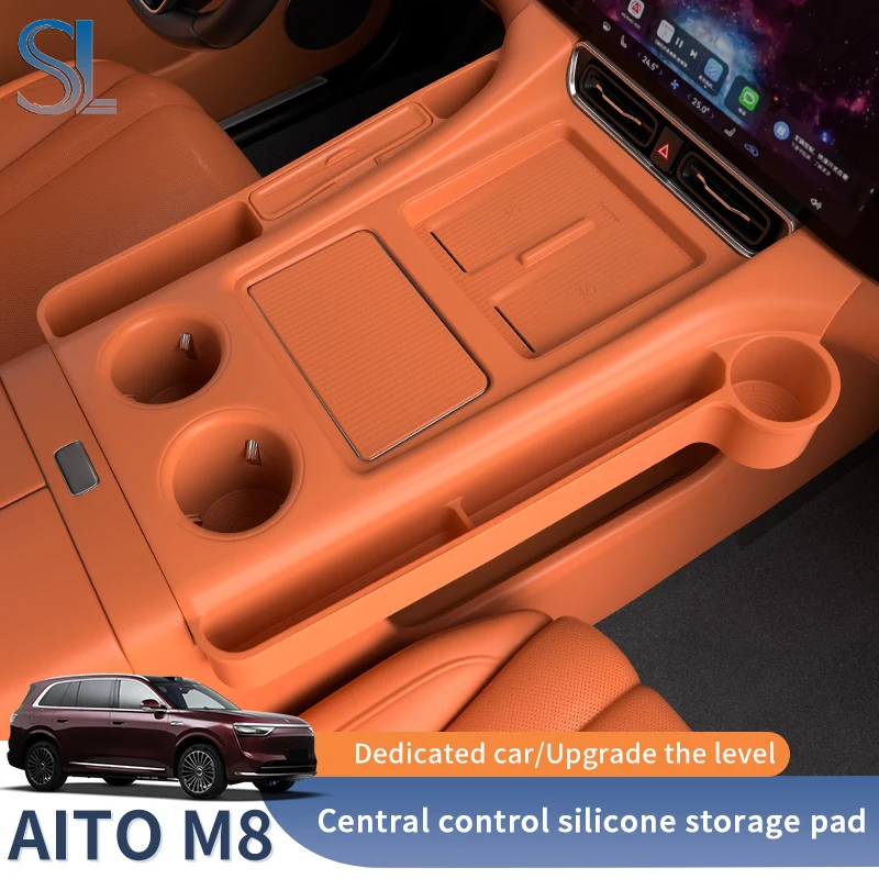 Для Aito M8 5/6 мест 2025 2026 Центральная панель управления защищает центральный подлокотник для хранения, скрытый ящик, держатель для чашки, органайзер для интерьера
Для Aito M8 5/6 мест 2025 2026 Центральная панель управления защищает центральный подлокотник для хранения, скрытый ящик, держатель для чашки, органайзер для интерьера