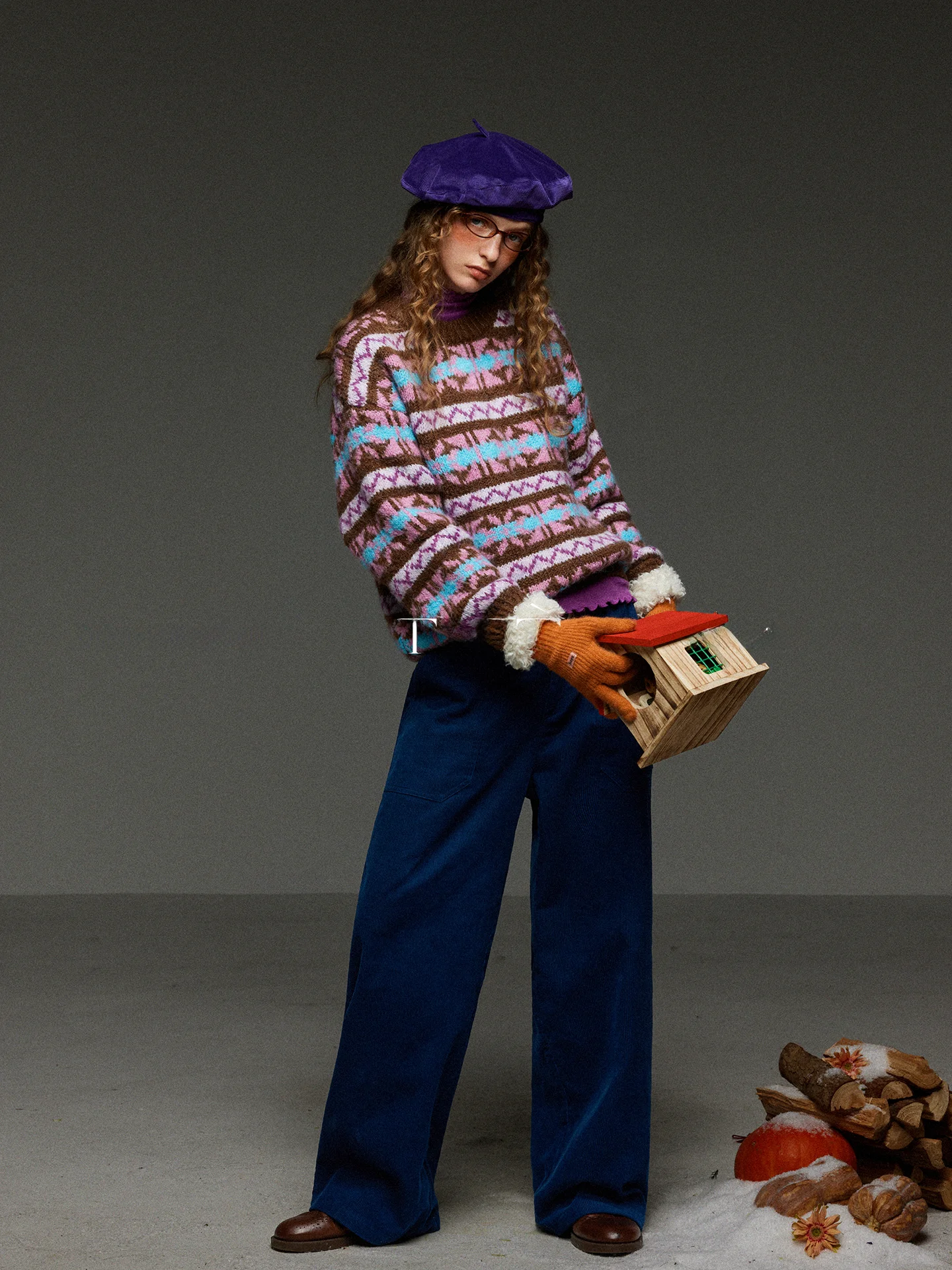 Retro Color Blo Fair Isle Knitted Sweater Women's Autumn Winter Thiened Soft Loose round Ne Top TNIT Knitwear
Retro Color Blo Fair Isle Knitted Sweater Women's Autumn Winter Thiened Soft Loose round Ne Top TNIT Knitwear