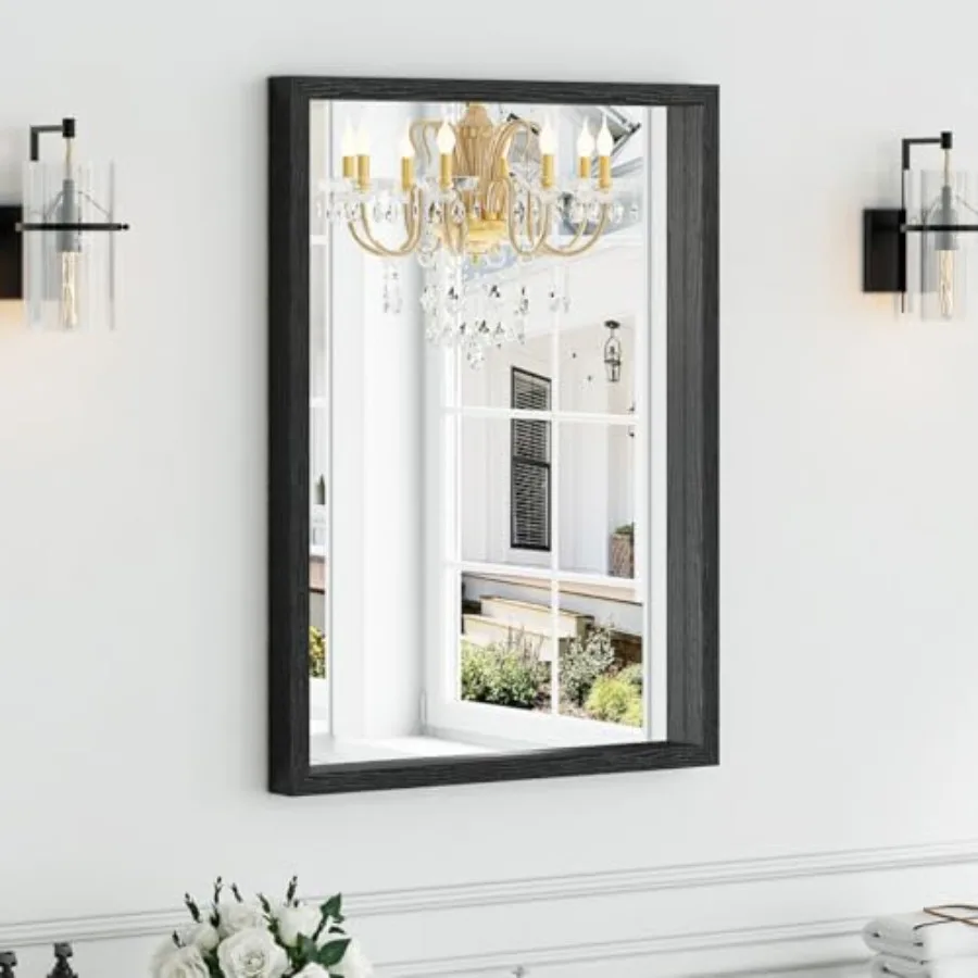 Syndra Wood Frame Bathroom Mirror 22''x30'' Modern Vanity Mirror for Wall Waterproof Slim Deep Frame Rectangular HD Tempered Gl
Syndra Wood Frame Bathroom Mirror 22''x30'' Modern Vanity Mirror for Wall Waterproof Slim Deep Frame Rectangular HD Tempered Gl