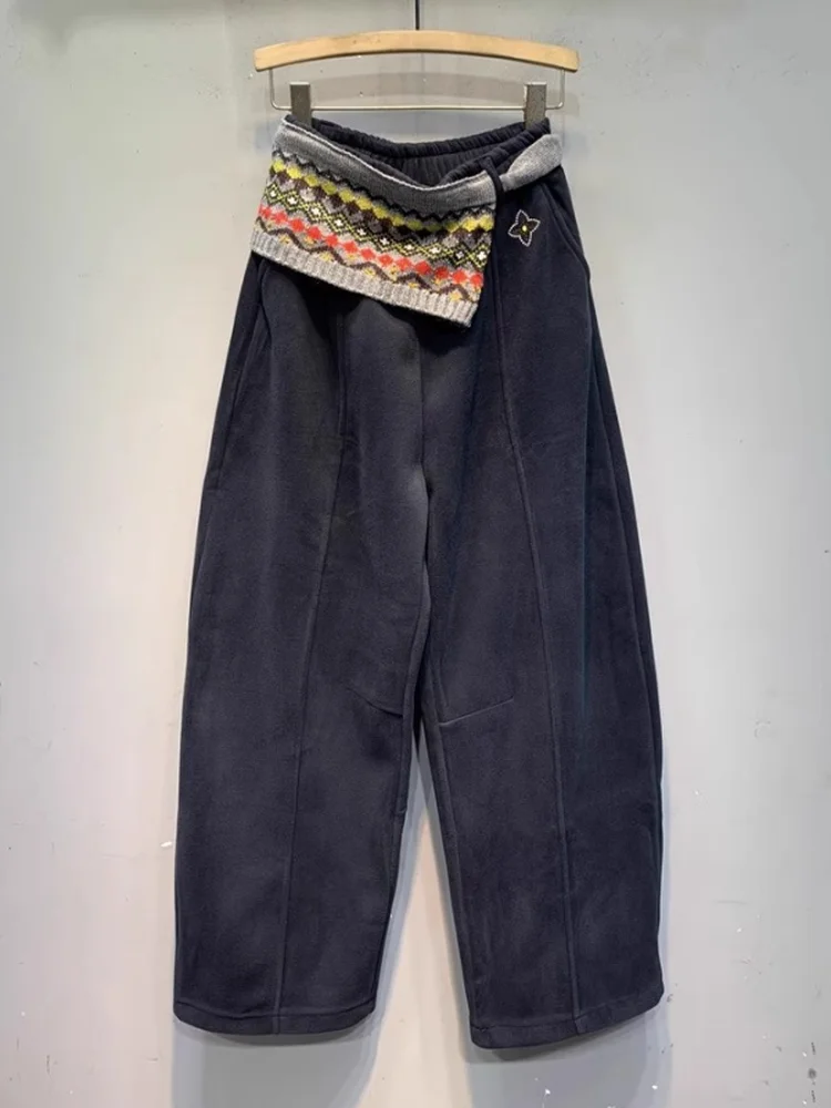 Thickened Outlet Leisure Knife-Shape Pants Women's Ethnic Style Sport Pants High Waist Casual Loose Fit with Pockets
Thickened Outlet Leisure Knife-Shape Pants Women's Ethnic Style Sport Pants High Waist Casual Loose Fit with Pockets
