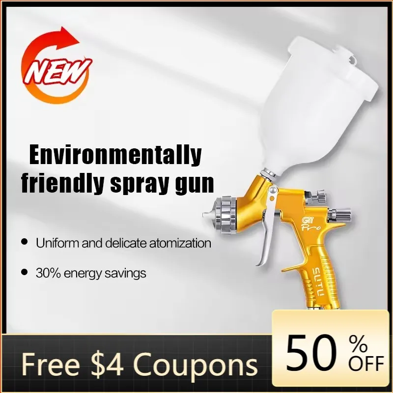 SUTU High Quality Spray Gun GLT Pro TE20/T110 1.3/1.8MM Nozzle Automotive Repair Spray Gun Oil/Water Paint Pneumatic Tools
SUTU High Quality Spray Gun GLT Pro TE20/T110 1.3/1.8MM Nozzle Automotive Repair Spray Gun Oil/Water Paint Pneumatic Tools
