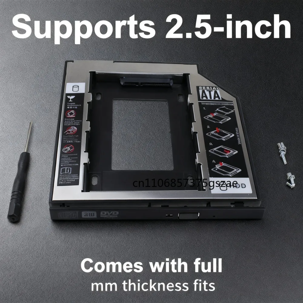For Laptop DVD-ROM 9.5mm Universal 2nd Hdd Caddy SATA 3.0 Adapter For 2.5 Inch SSD Case Hard Disk Enclosure
For Laptop DVD-ROM 9.5mm Universal 2nd Hdd Caddy SATA 3.0 Adapter For 2.5 Inch SSD Case Hard Disk Enclosure