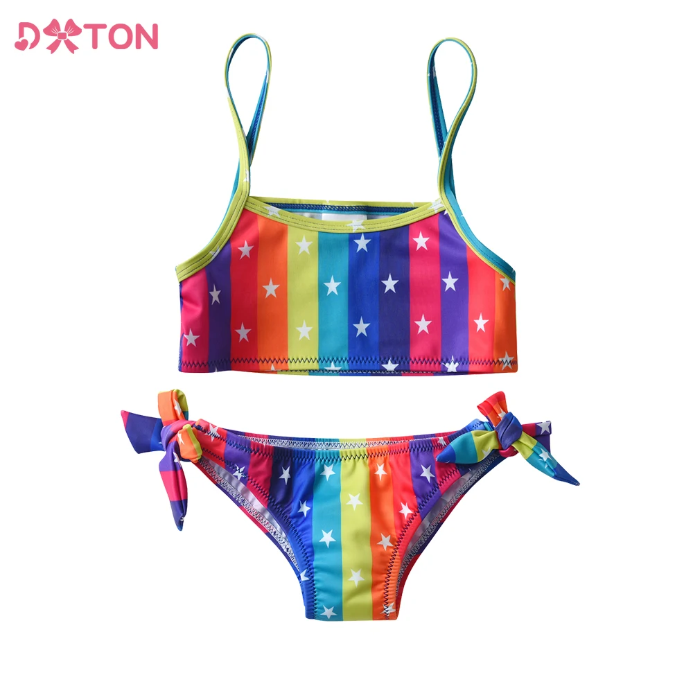 DXTON Girls Summer Vacation Beachwear 2PCS Elastic Children Cool Swimwear Rainbow Kids Swimming Suit Quick Drying Girls Clothing
DXTON Girls Summer Vacation Beachwear 2PCS Elastic Children Cool Swimwear Rainbow Kids Swimming Suit Quick Drying Girls Clothing