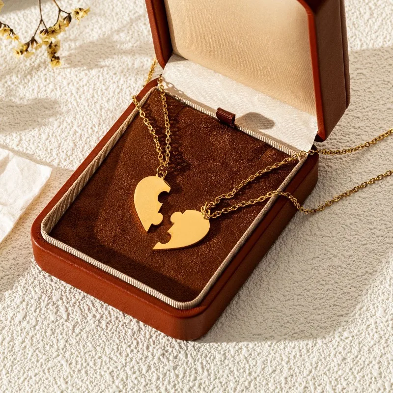 Love Puzzle Engraved Stainless Steel Necklace Pendant Gold DIY Name Love Neck Decoration Jewelry Ins Style Friend's Gifts
Love Puzzle Engraved Stainless Steel Necklace Pendant Gold DIY Name Love Neck Decoration Jewelry Ins Style Friend's Gifts