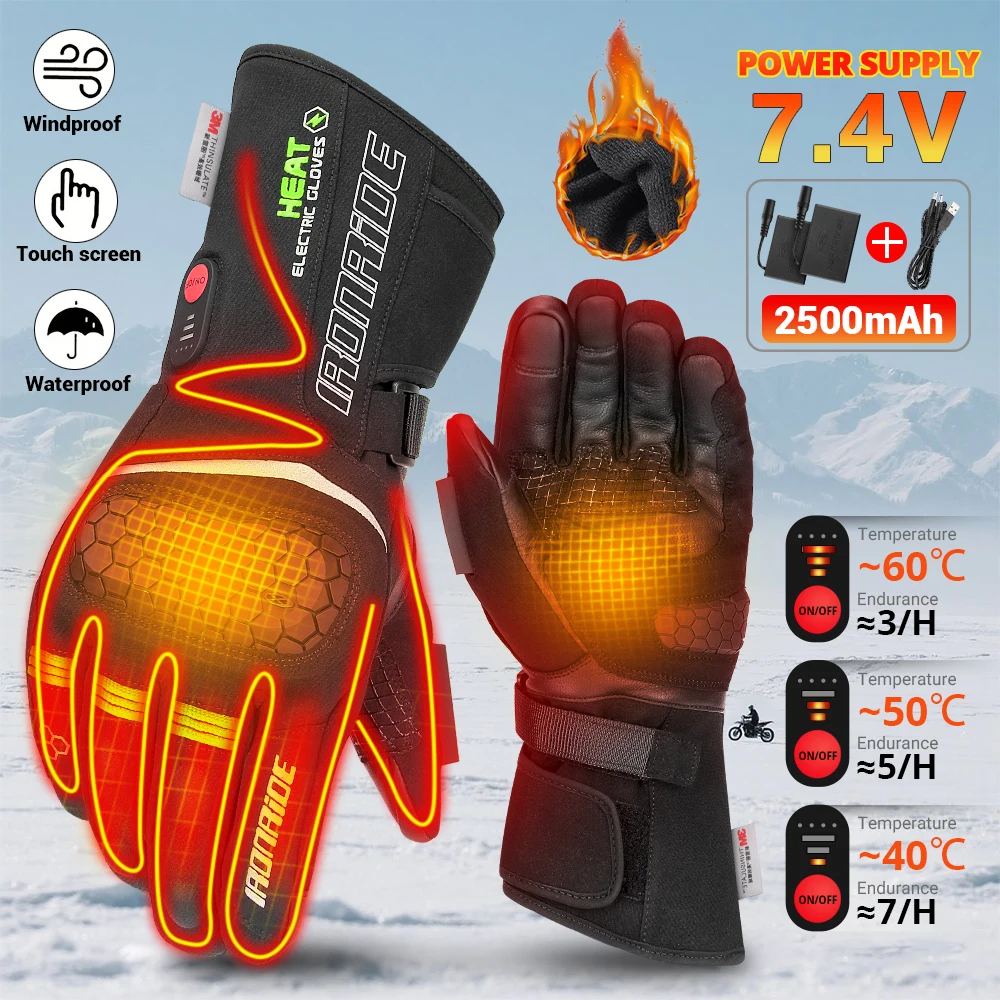 Heated Gloves Motorcycle Winter Moto Heated Gloves Warm Waterproof Rechargeable Heating Thermal Gloves For Snowmobile
Heated Gloves Motorcycle Winter Moto Heated Gloves Warm Waterproof Rechargeable Heating Thermal Gloves For Snowmobile
