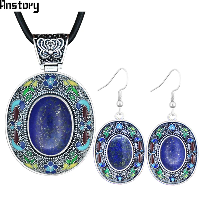 Vintage Oval Lapis Lazuli Jewelry Sets Natural Tiger Eey Unakite Quartz Necklace Earrings Bohemia Fashion Jewelry TS456
Vintage Oval Lapis Lazuli Jewelry Sets Natural Tiger Eey Unakite Quartz Necklace Earrings Bohemia Fashion Jewelry TS456