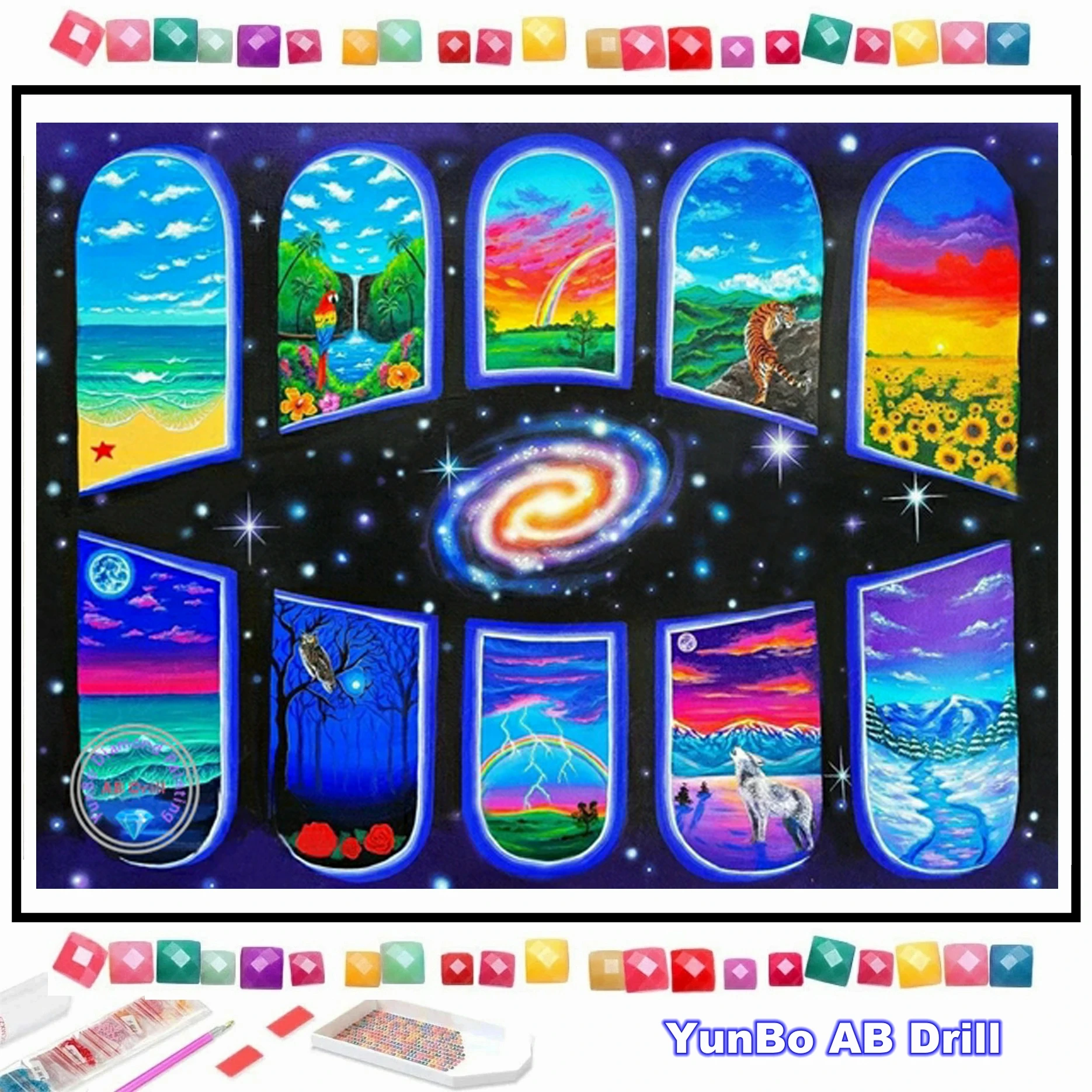 Fantasy Animal Silhouette 5D DIY AB Diamond Painting Mosaic Beautiful Starry Night Map Cross Stitch Rhinestones Craft Home Decor
Fantasy Animal Silhouette 5D DIY AB Diamond Painting Mosaic Beautiful Starry Night Map Cross Stitch Rhinestones Craft Home Decor
