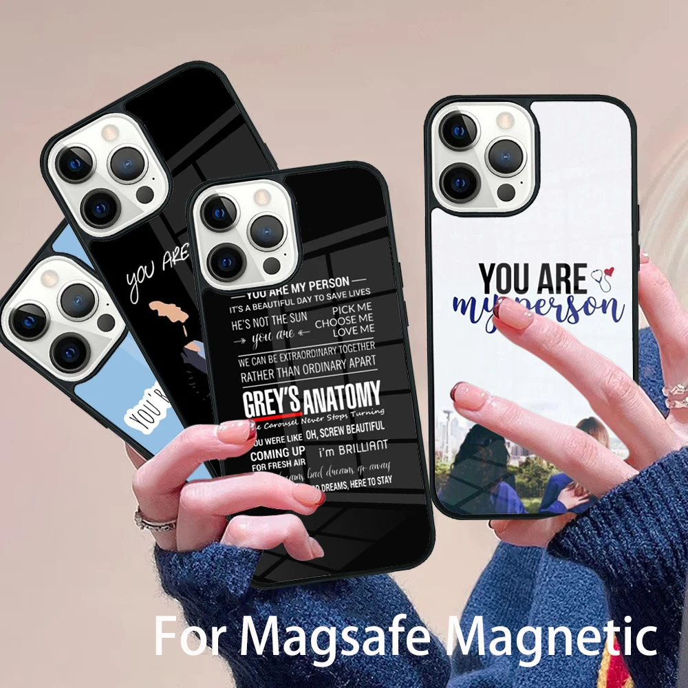 Greys Anatomy You are my person Phone Case Magesafe Magnetic Wireless Charge Cover For IPhone 16 11 12 13 14 15 Pro Max Plus
Greys Anatomy You are my person Phone Case Magesafe Magnetic Wireless Charge Cover For IPhone 16 11 12 13 14 15 Pro Max Plus