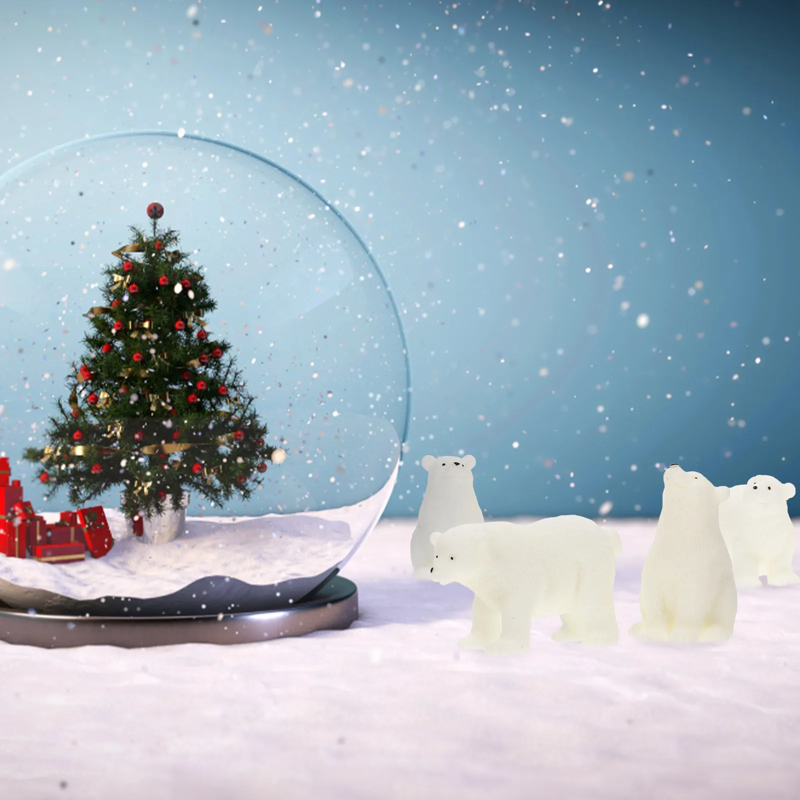 4Pcs Animals Models Simulation Resin Polar Bear Decorations Desktop Ornaments Miniature Landscape Adornments for Home Office
4Pcs Animals Models Simulation Resin Polar Bear Decorations Desktop Ornaments Miniature Landscape Adornments for Home Office
