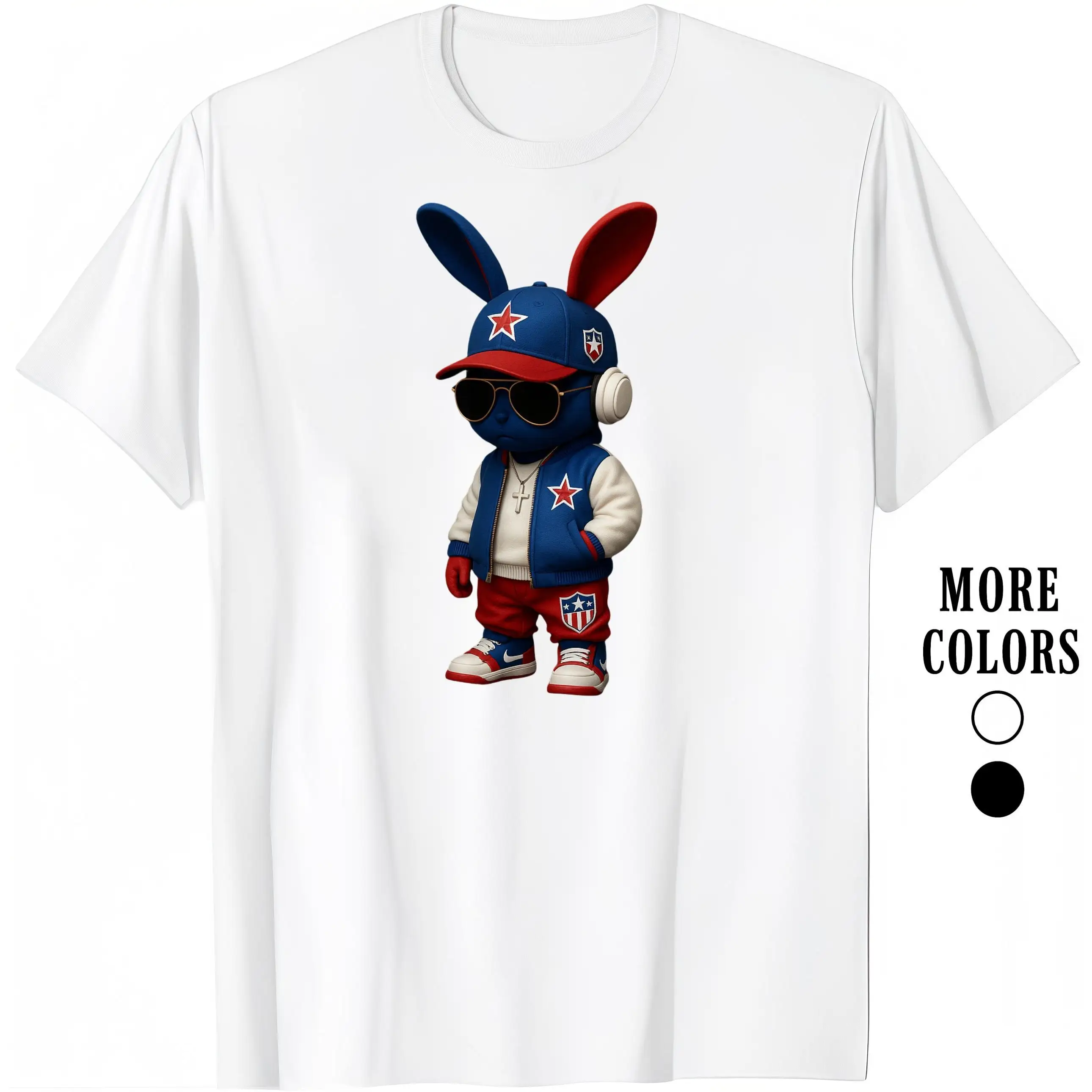 Fashion Designer T-Shirts - Cotton Graphic Tees With Patriotic Cool Bunny Tee,Crewneck,Casual,Ideal For Everyday Wear, Tropical
Fashion Designer T-Shirts - Cotton Graphic Tees With Patriotic Cool Bunny Tee,Crewneck,Casual,Ideal For Everyday Wear, Tropical