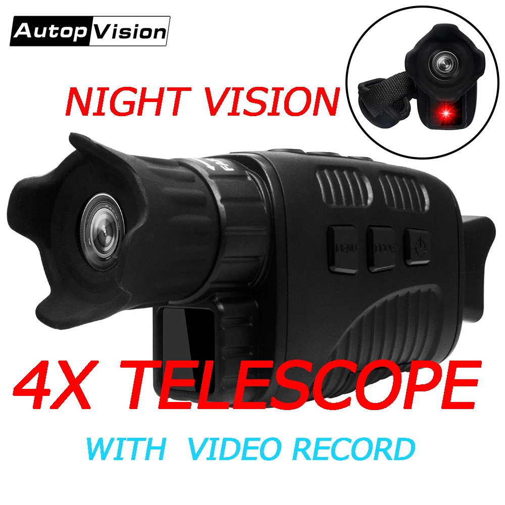Digital Night Vision Monocular Night Hunting Camorder Digital 4X zoom Night Vision Sights Scope 300m video/Photograph
Digital Night Vision Monocular Night Hunting Camorder Digital 4X zoom Night Vision Sights Scope 300m video/Photograph