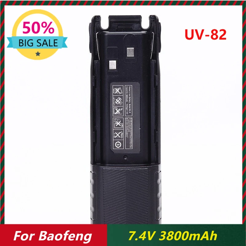 3800mAh for Baofeng UV-82 Li-ion Battery USB-C Type-C Plug Walkie Talkie Batteries
3800mAh for Baofeng UV-82 Li-ion Battery USB-C Type-C Plug Walkie Talkie Batteries