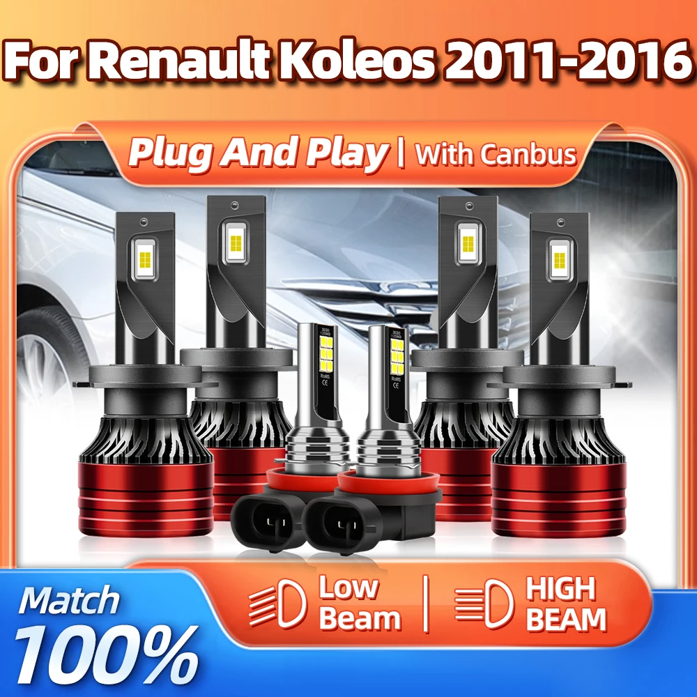 H7 Canbus LED Headlight Bulbs H11 Turbo Fog Lamps 12V 6000K Car Headlamps For Renault Koleos 2011 2012 2013 2014 2015 2016
H7 Canbus LED Headlight Bulbs H11 Turbo Fog Lamps 12V 6000K Car Headlamps For Renault Koleos 2011 2012 2013 2014 2015 2016