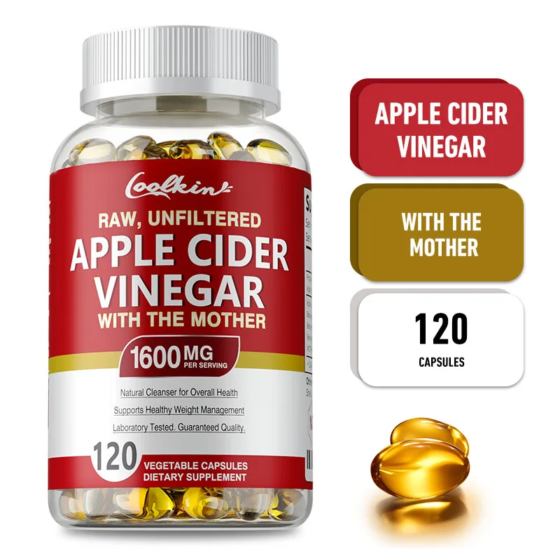 Apple Cider Vinegar Capsules - Supplement B Vitamins, Weight Management, Detox, Relieve Bloating and Constipation, Fat BurnerSup
Apple Cider Vinegar Capsules - Supplement B Vitamins, Weight Management, Detox, Relieve Bloating and Constipation, Fat BurnerSup