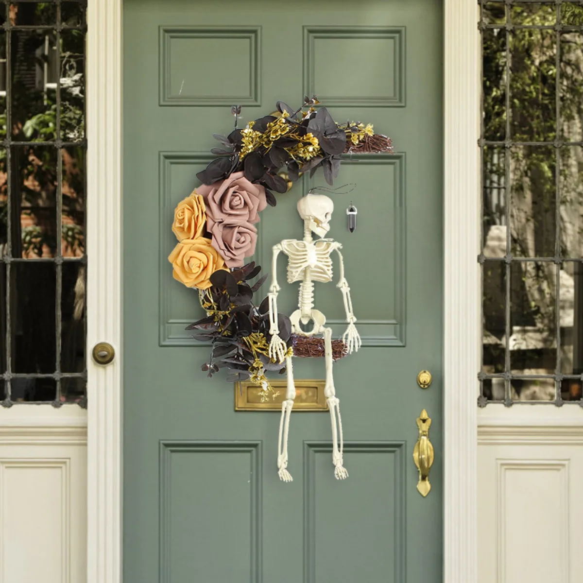 Halloween Wreath, Skull Moon Wreaths for Front Door, Hanging Halloween Window Decorations, Halloween Wall Decor, Door
Halloween Wreath, Skull Moon Wreaths for Front Door, Hanging Halloween Window Decorations, Halloween Wall Decor, Door