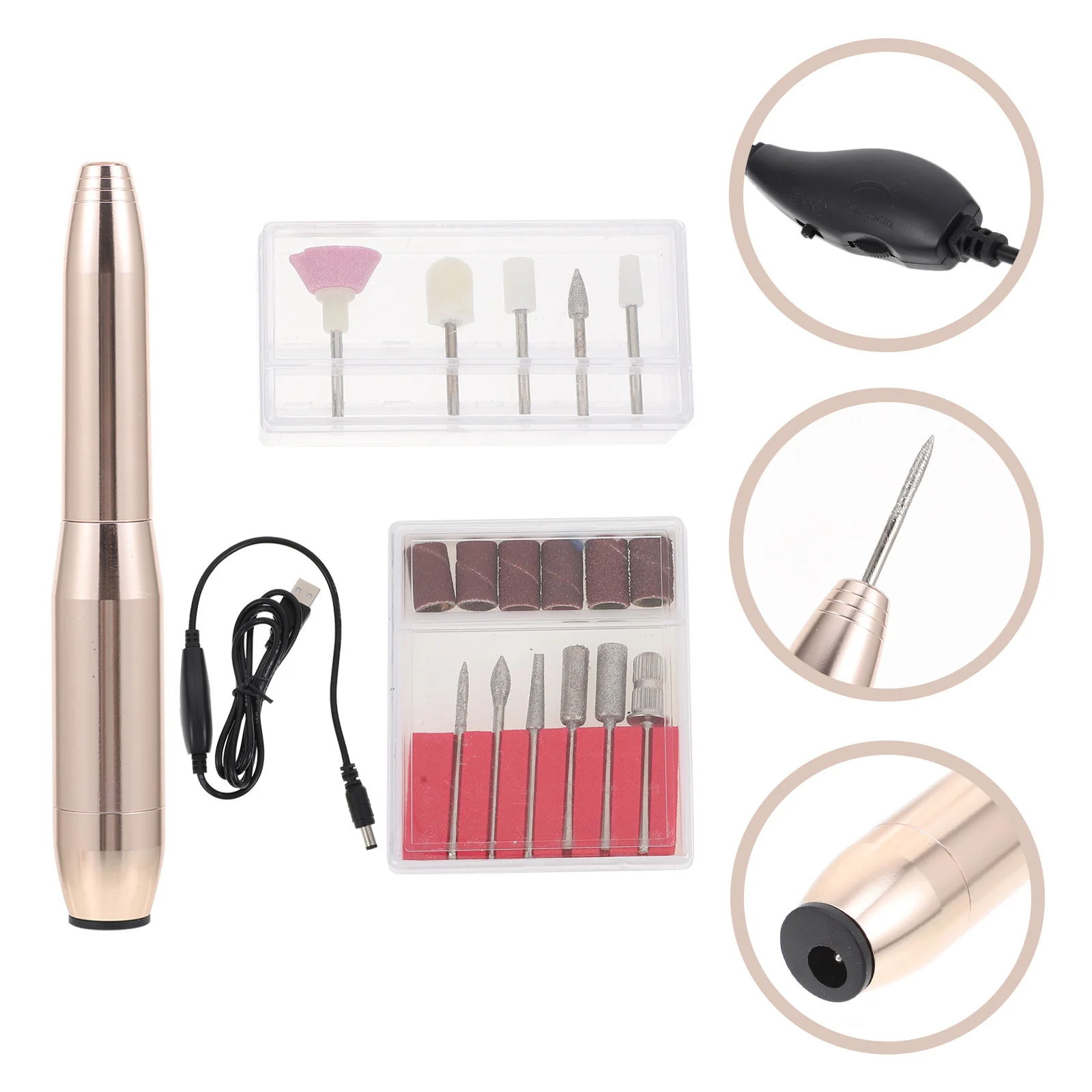1 комплект, электрическая дрель для полировки ногтей, портативная эргономичная конструкция, мощный тихий двигатель, различные шлифовальные головки
1 комплект, электрическая дрель для полировки ногтей, портативная эргономичная конструкция, мощный тихий двигатель, различные шлифовальные головки