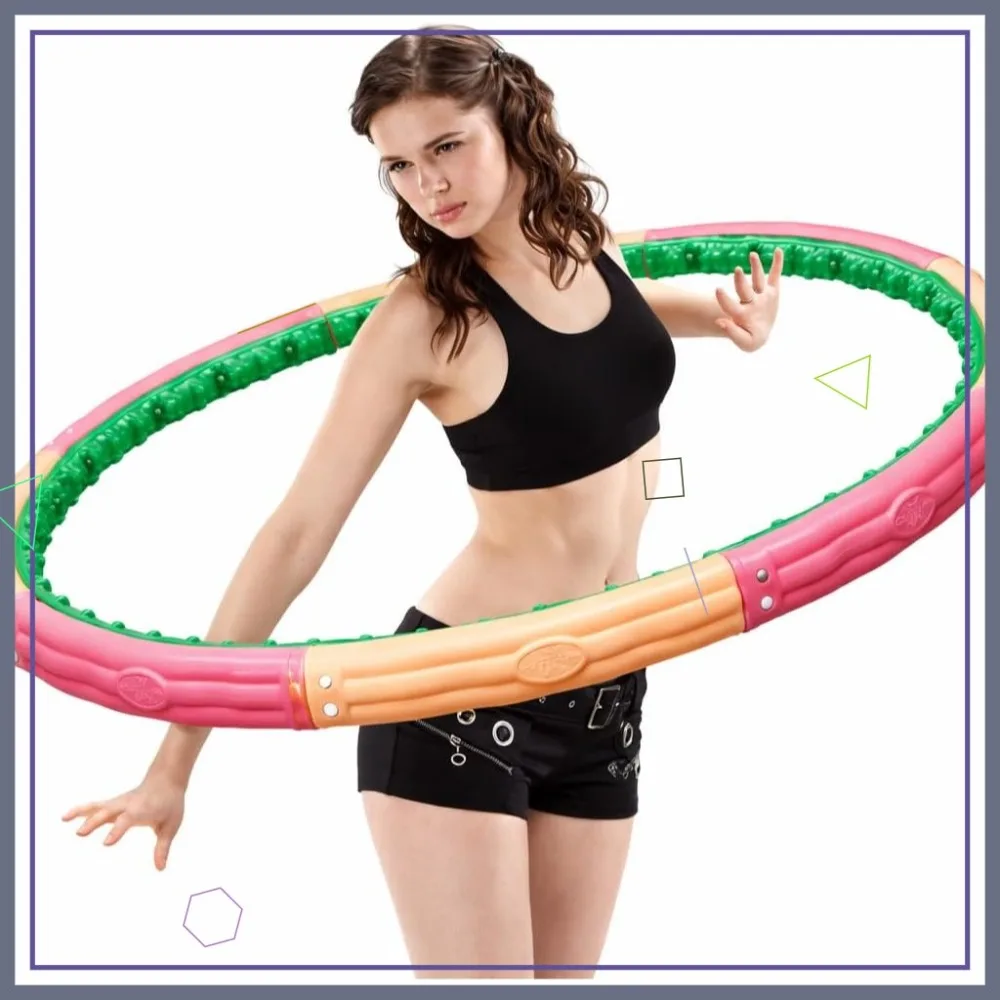 42.5" Weighted Fitness Hoop for Adults, 3.1kg Exercise Hoop with Massage Nodes, Core Waist Training & Fat Burning, Large Size
42.5" Weighted Fitness Hoop for Adults, 3.1kg Exercise Hoop with Massage Nodes, Core Waist Training & Fat Burning, Large Size