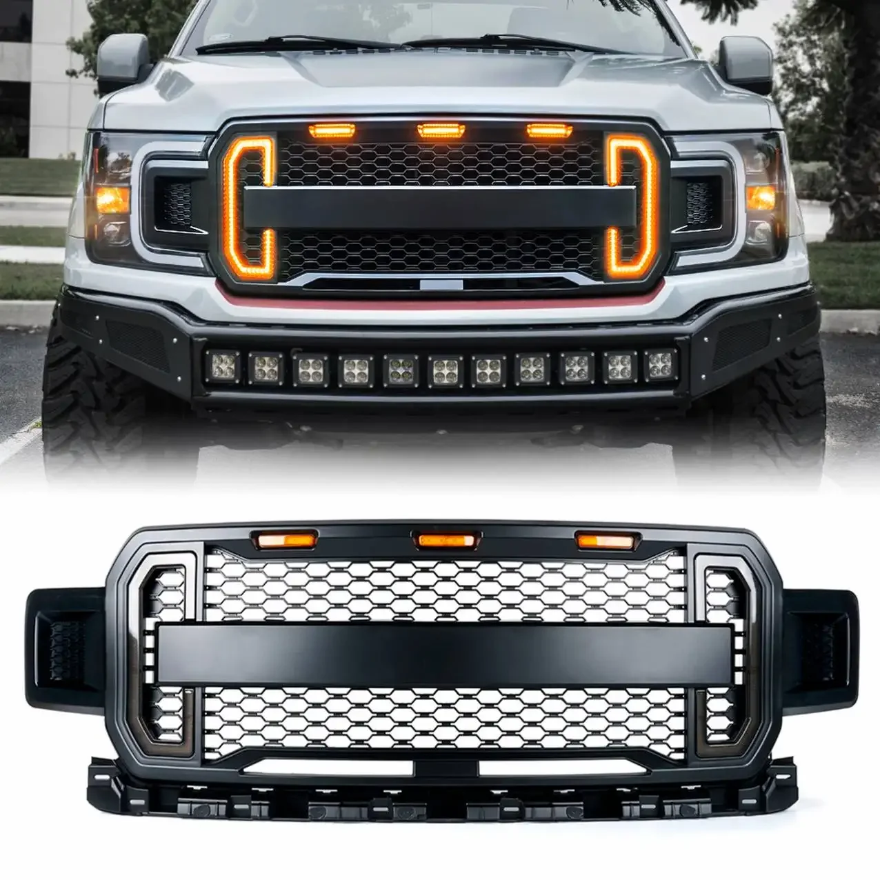 Gobison 2018 2019 2020 Accessories Raptor Body Kit Parts Front Bumper Grille for F150 ford
Gobison 2018 2019 2020 Accessories Raptor Body Kit Parts Front Bumper Grille for F150 ford