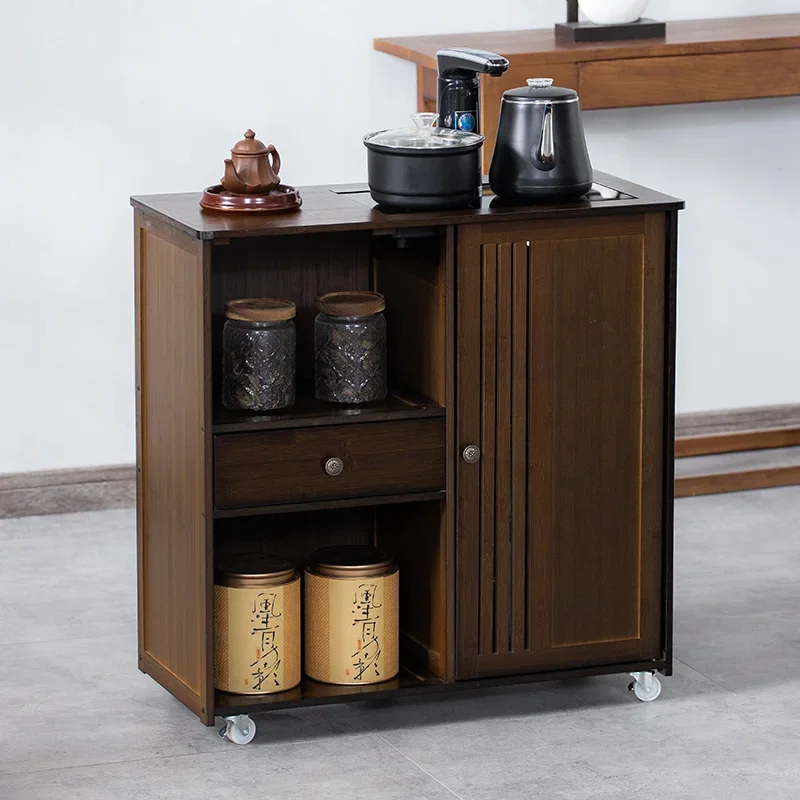 Mobile tea cabinet tea table side cabinet table kettle integrated side office set storagebamboo
Mobile tea cabinet tea table side cabinet table kettle integrated side office set storagebamboo