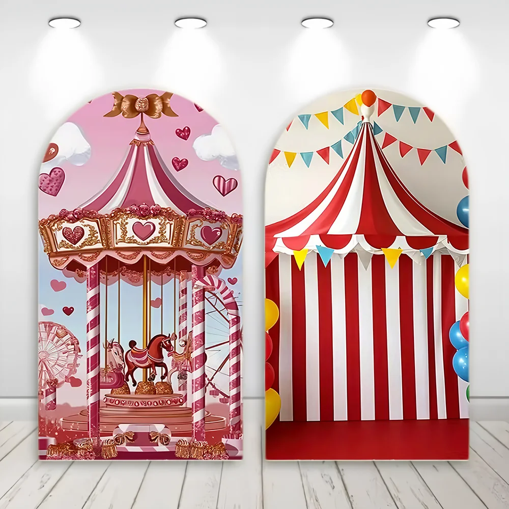 Custom 2-Sided Carnival Circus Tent Animal Birthday Party Baby Shower Cover Chiara Arch Background Decor Backdrop Photo
Custom 2-Sided Carnival Circus Tent Animal Birthday Party Baby Shower Cover Chiara Arch Background Decor Backdrop Photo