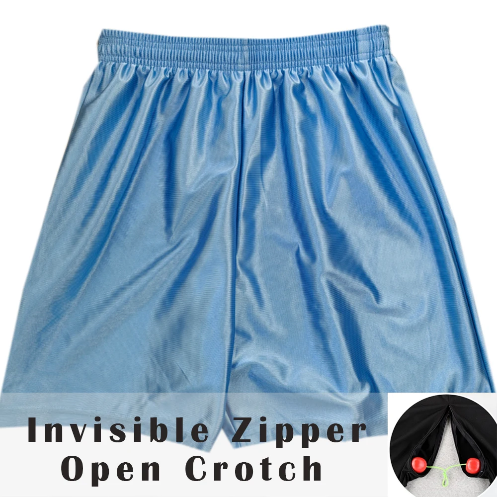 Invisible Zipper Open Crotch Glossy No Pockets Sky Blue Shorts Fitness Men Women Plus Size Sports Soccer Bottoms
Invisible Zipper Open Crotch Glossy No Pockets Sky Blue Shorts Fitness Men Women Plus Size Sports Soccer Bottoms