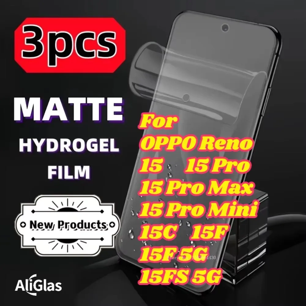 3 Pack Matte Screen Protector Film For Reno 15 Series Matte Hydrogel Films For OPPO Reno 15 Pro Max 15 Pro Mini 15C 15F 15FS 5G
3 Pack Matte Screen Protector Film For Reno 15 Series Matte Hydrogel Films For OPPO Reno 15 Pro Max 15 Pro Mini 15C 15F 15FS 5G