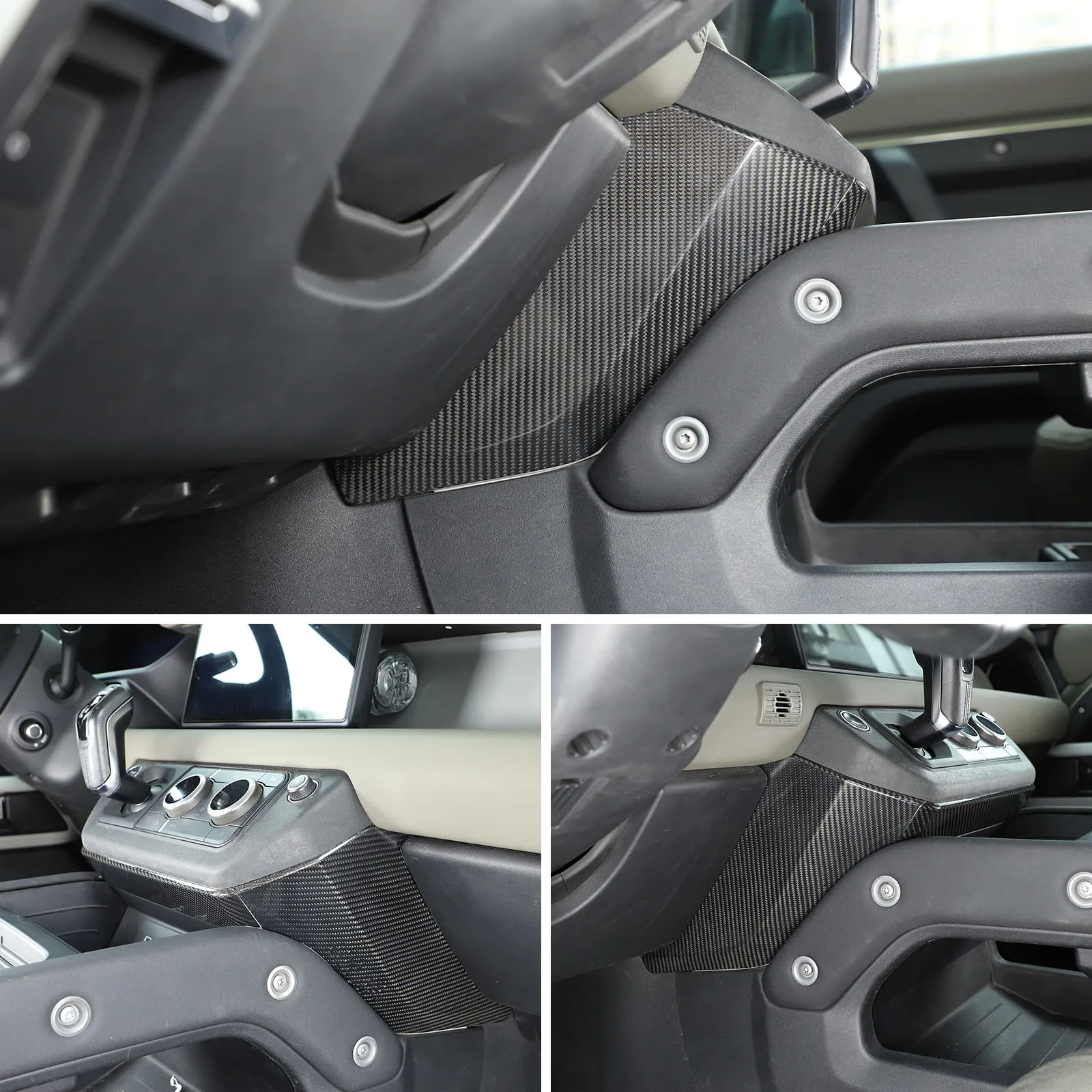 Zinky Hard carbon fiber Car Center Console Knee Side Panel Cover For Land Rover Defender 90 110 130 2020-2024 Auto Accessories
Zinky Hard carbon fiber Car Center Console Knee Side Panel Cover For Land Rover Defender 90 110 130 2020-2024 Auto Accessories