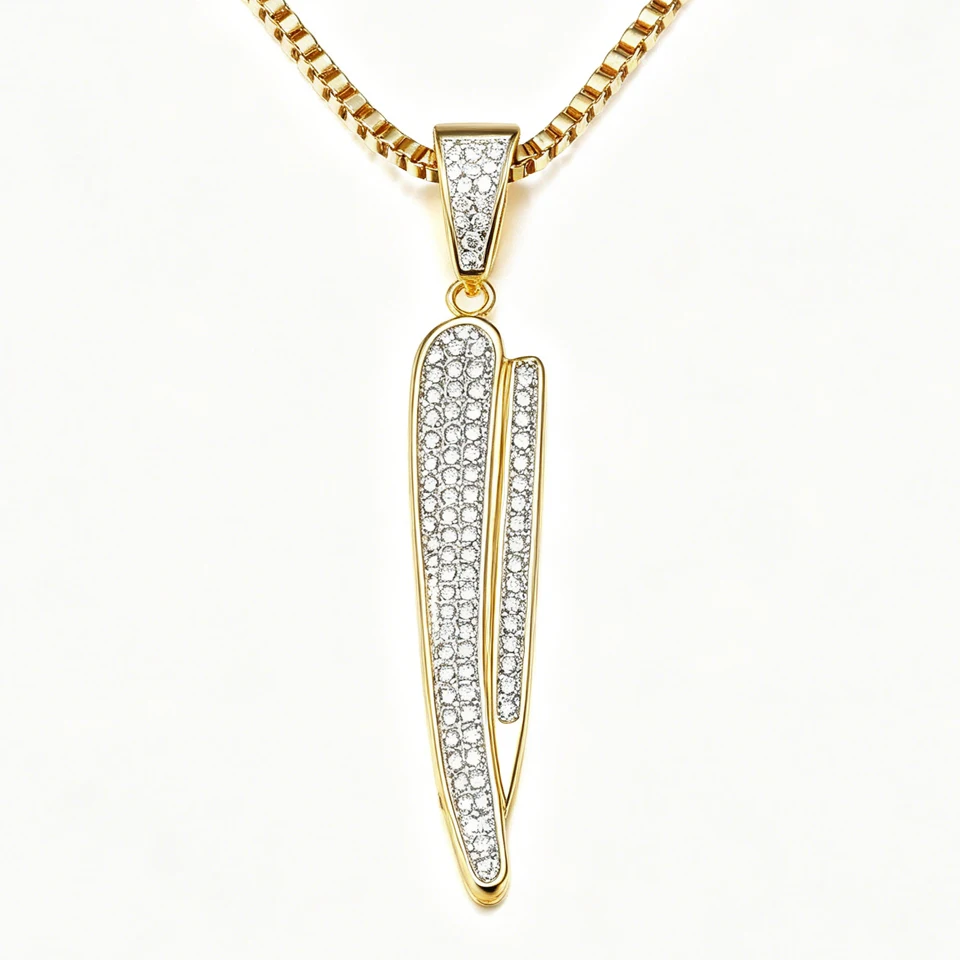 VANAXIN Hip Hop Barber Razor Pendant Necklace 14K Gold Plated Full Pave Zircon for Men Unisex Streetwear Jewelry Gift
VANAXIN Hip Hop Barber Razor Pendant Necklace 14K Gold Plated Full Pave Zircon for Men Unisex Streetwear Jewelry Gift