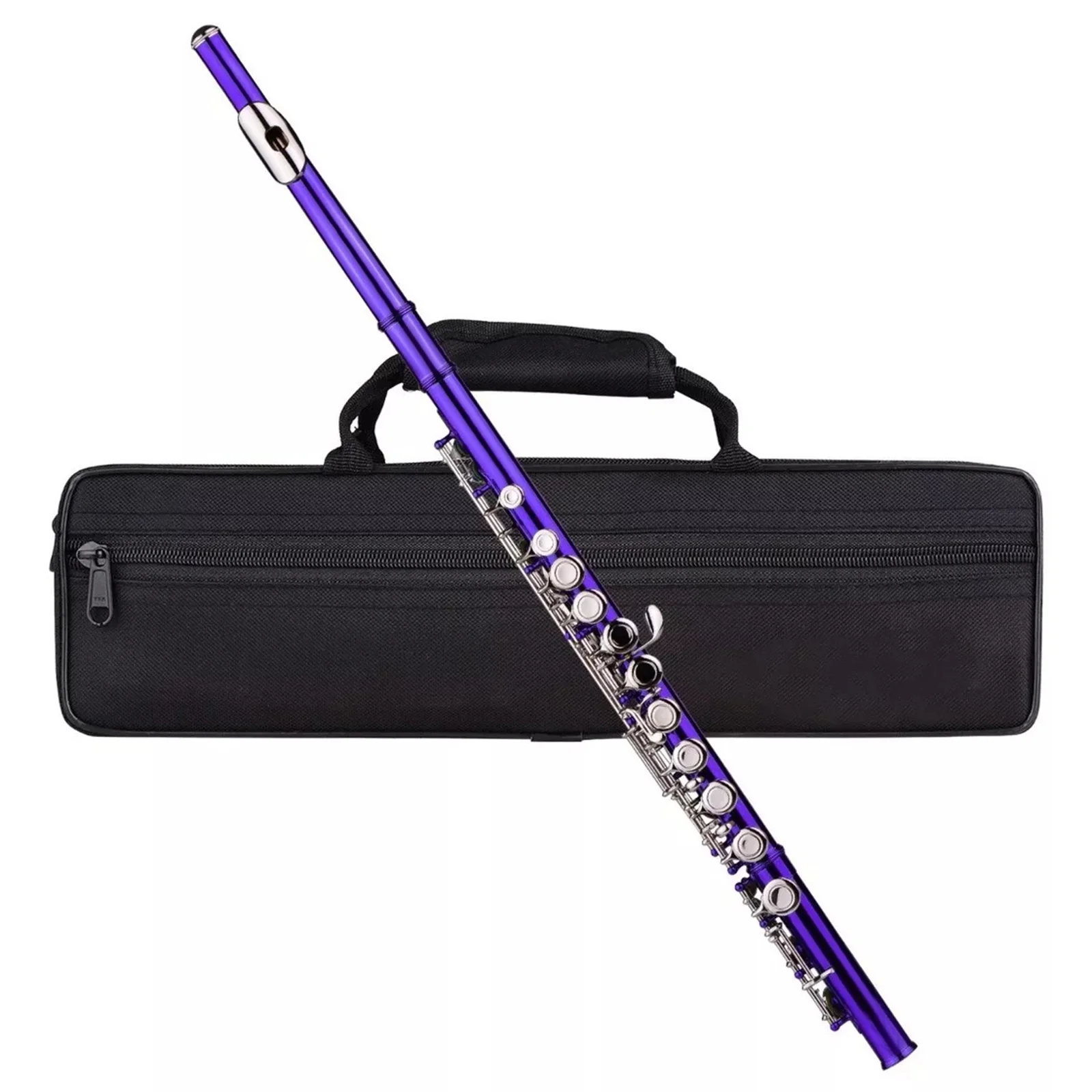 16-Key C Flute Metal Concert Flute For Beginners Kids Teens School Band Practice Music Class Portable Instrument Case Cleaning
16-Key C Flute Metal Concert Flute For Beginners Kids Teens School Band Practice Music Class Portable Instrument Case Cleaning