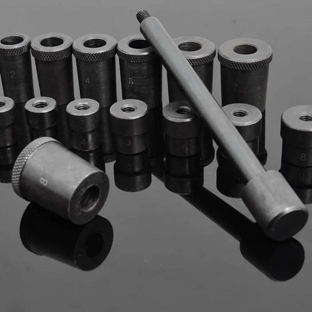 17pcs Clutch Corrector Drive Plate Alignment Tool Adjustment Hole Installation Professional Automotive Correction Tools Steel
17pcs Clutch Corrector Drive Plate Alignment Tool Adjustment Hole Installation Professional Automotive Correction Tools Steel