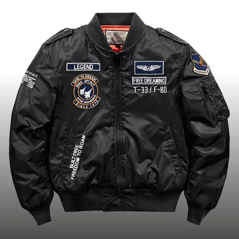 2025 Winter Hip Hop Thick Warm Jacket Men High Quality Military Motorcycle Ma-1 Aviator Pilot Coats Male Baseball Bomber Jacket
2025 Winter Hip Hop Thick Warm Jacket Men High Quality Military Motorcycle Ma-1 Aviator Pilot Coats Male Baseball Bomber Jacket