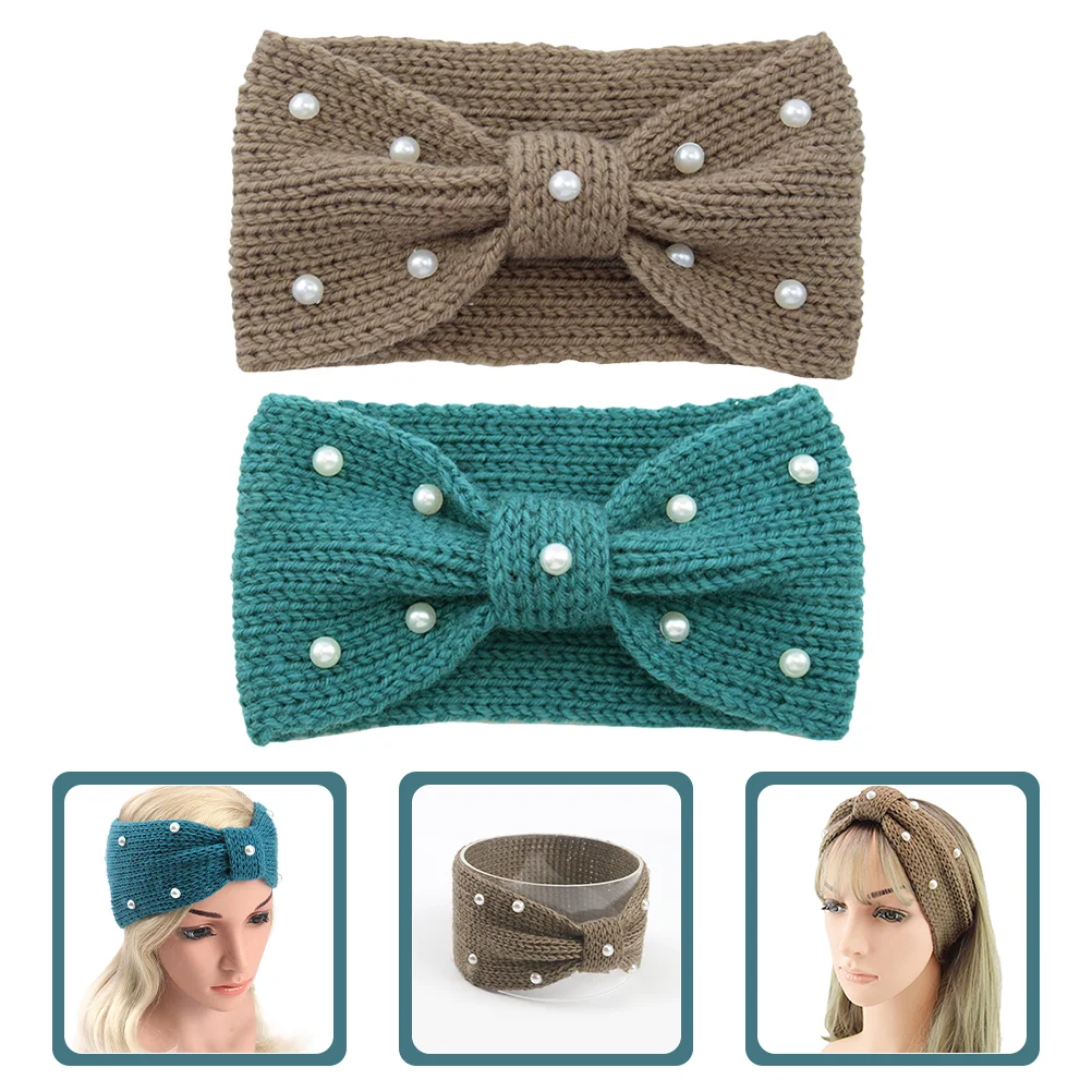 2 Pcs Bow Headband Crochet Bandana for Women Chunky Ear Knit Hair Muffs Yarn Cable Headbands
2 Pcs Bow Headband Crochet Bandana for Women Chunky Ear Knit Hair Muffs Yarn Cable Headbands