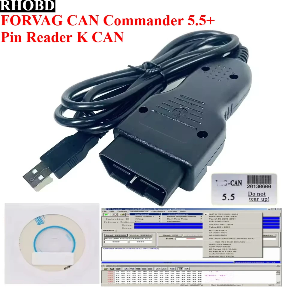 Лучший для V-W/AUDI/SKODA OBD V-AG K CAN Commander 5,5+ Pin Reader For VaG CAN Beta Card Reader OBD2 Отличный диагностический инструмент
Лучший для V-W/AUDI/SKODA OBD V-AG K CAN Commander 5,5+ Pin Reader For VaG CAN Beta Card Reader OBD2 Отличный диагностический инструмент