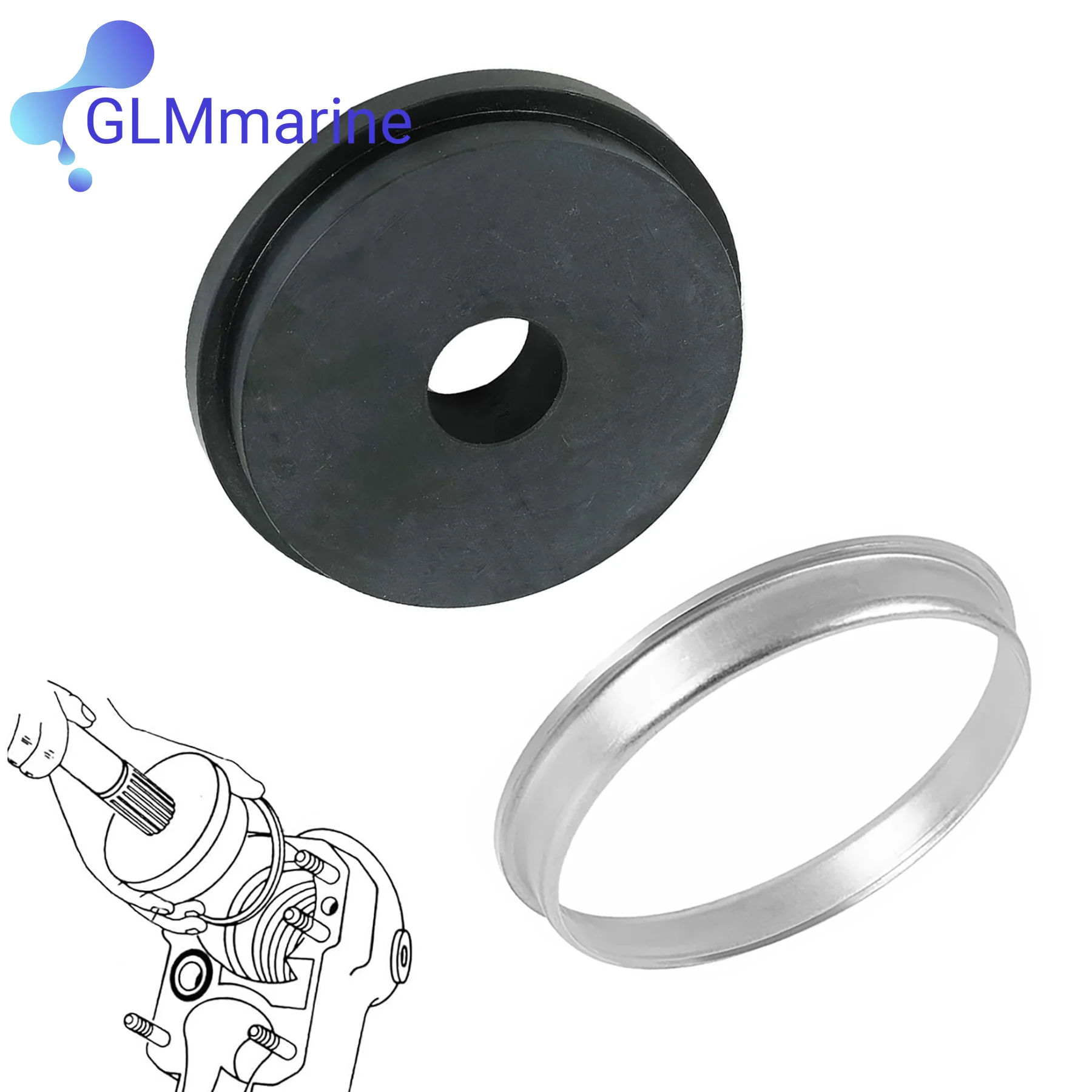 816607 U-Joint Bellows Sleeve Ring and Bellow Retainer Ring 91-818162 Fits for Mercruiser Alpha 1 Gen 2 Bravo Engines 18-1728
816607 U-Joint Bellows Sleeve Ring and Bellow Retainer Ring 91-818162 Fits for Mercruiser Alpha 1 Gen 2 Bravo Engines 18-1728